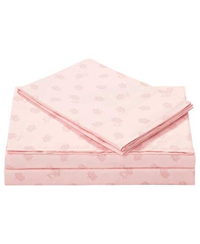 Juicy Couture – Microber Sheet Set | King Size Bed Sheets | 4 Piece Set Includes Fitted Sheet, Flat Sheet and 2 Pillowcases | Deep Pockets, Wrinkle Resistant and Anti Pilling