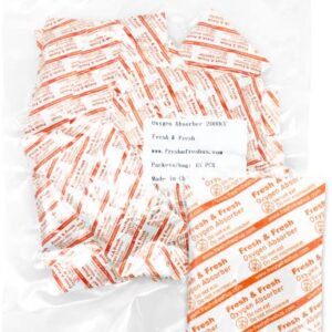 2000 CC [15 Packets] Premium Oxygen Absorbers for Food Storage, Oxygen Scavengers Packets(1 Bag of 15 Packets) - ISO 9001 Certified Facility Manufactured Oxygen Absorbers