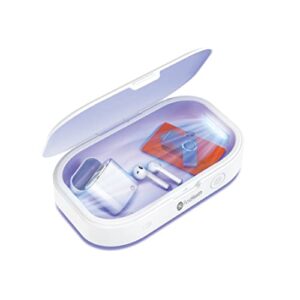 First Health UV Light Sanitizer, Phone Sanitizer UV Box | UV Sterilizer Box for Smartphone | Kills Germs Viruses & Bacteria UV-C Light Disinfector - Fits Phones up to 6.9" - Aromatherapy