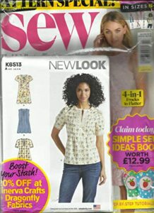 sew magazine, double new look pattern special, august, 2018 issue, 113