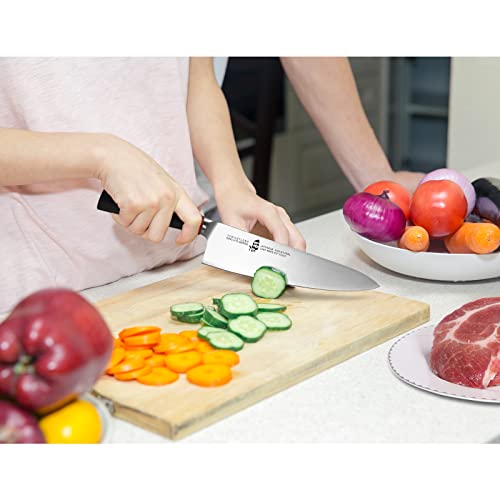 TUO Chef Knife 8 inch Kitchen Knife Cooking Knife Chef's Knife Pro Japanese Gyuto Knife for Vegetable Fruit and Meat, AUS-8 High Carbon Stainless Steel with Ergonomic Handle Gift Box, Ring Lite Series