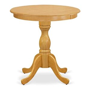 east west furniture est-oak-tp table, round