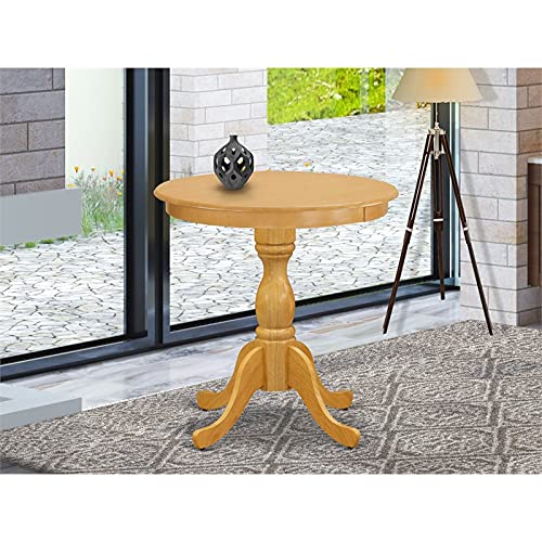 East West Furniture EST-Oak-TP Table, Round