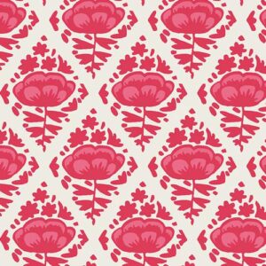 art gallery fabrics art gallery sun kissed floral pops cherry fabric, pink