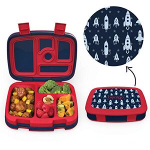 Bentgo 2-in-1 Backpack & Insulated Lunch Bag Set With Kids Prints Lunch Box (Space Rockets)