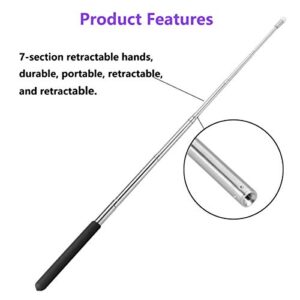 Telescopic Teachers Pointer,Hand Pointer Telescopic Retractable Pointer, Handheld Presenter Classroom Whiteboard Pointer,Teaching Pointer Extended to 39 Inches (1)