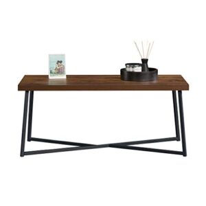 Sauder Canton Lane Coffee Table, L: 43.31" x W: 19.69" x H: 18.31", Grand Walnut Finish