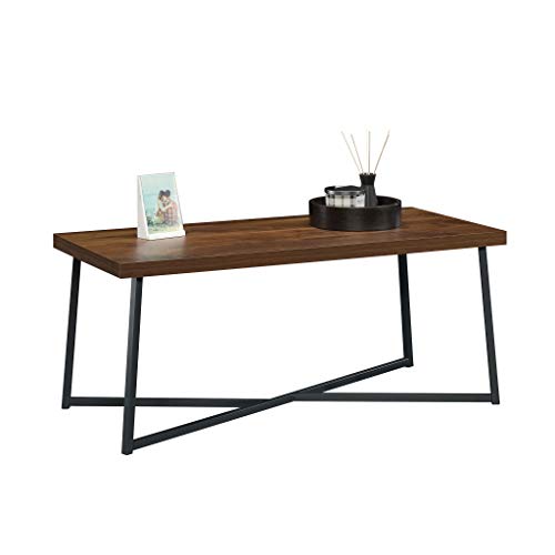 Sauder Canton Lane Coffee Table, L: 43.31" x W: 19.69" x H: 18.31", Grand Walnut Finish