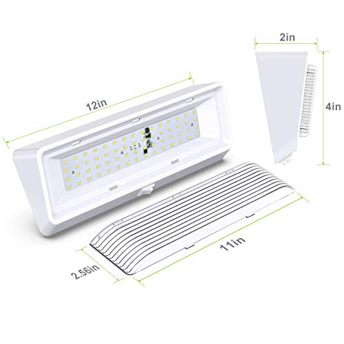 Leisure LED 2 Pack RV Exterior Porch Utility Light with Switch XL 12v 650 Lumen Lighting Fixture. Replacement Lighting for RVs, Trailers, Campers, 5th Wheels White Base Clear Lens (White, 2-Pack)