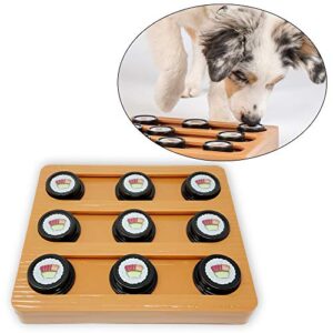 our pets sushi interactive puzzle game dog toys & cat toys (dog puzzle, cat puzzle & interactive dog toys) great alternative to snuffle mat for dogs, slow feeder dog bowls & slow feeder cat bowl