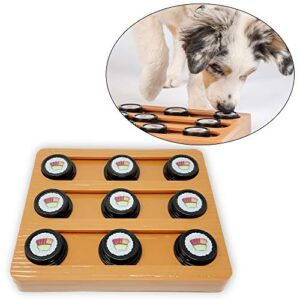 Our Pets Sushi Interactive Puzzle Game Dog Toys & Cat Toys (Dog Puzzle, Cat Puzzle & Interactive Dog Toys) Great Alternative to Snuffle Mat for Dogs, Slow Feeder Dog Bowls & Slow Feeder Cat Bowl