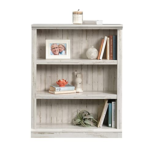 Sauder Miscellaneous Bookcase, L: 35.28" x W: 13.23" x H: 43.78", White Plank finish