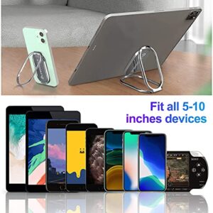 Foldable Cell Phone Stand for Desk, Adjustable Cellphone Ring Holder Finger Kickstand for Office Desktop & Magnetic Car Mount, Rotatable Multi-Angle Hand Grip for iPhone 14 and Smartphones Back Case