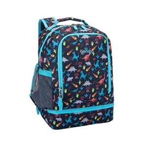 Bentgo 2-in-1 Backpack & Insulated Lunch Bag Set With Kids Prints Lunch Box (Dinosaur)