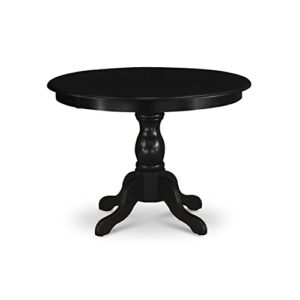 east west furniture dinner hbt-abk-tp dining room table round tabletop and 42 x 29.5-black finish