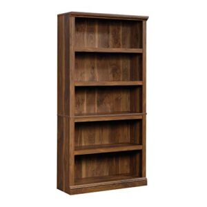sauder 5 shelf bookcase, grand walnut finish