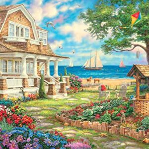 Buffalo Games - Sea Garden Cottage - 1000 Piece Jigsaw Puzzle with Hidden Images