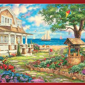 Buffalo Games - Sea Garden Cottage - 1000 Piece Jigsaw Puzzle with Hidden Images