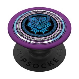 marvel black panther king t’challa purple wakanda print popsockets grip and stand for phones and tablets