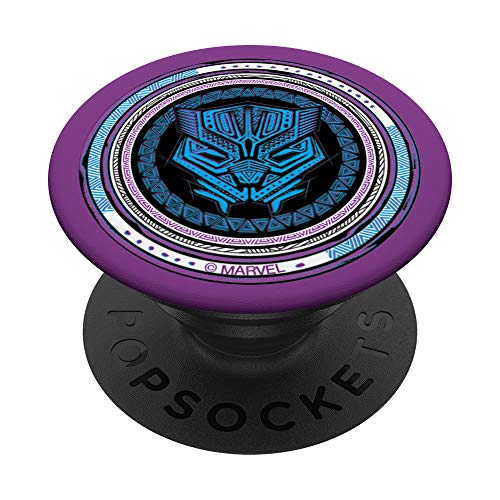 Marvel Black Panther King T’Challa Purple Wakanda Print PopSockets Grip and Stand for Phones and Tablets