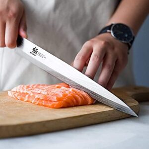 KYOKU Samurai Series 7" Nakiri Vegetable Knife + 10.5" Yanagiba Knife Japanese Sushi Sashimi Knives - Japanese Steel