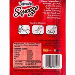 Hartz Delectables Squeeze Up Cat Treat - Chicken 4 Pack - (4 x 0.5 oz Tubes)