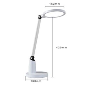 QGWZ LED Desk Lamp, Eye Protection LED, AA Grade Student Reading Room Touch Desk Book, Dimmable Office Lamp with Touch Sensor Control, Room Eye Protection Lighting, Size 40.5 cm X 24.5 cm X 19.0 cm