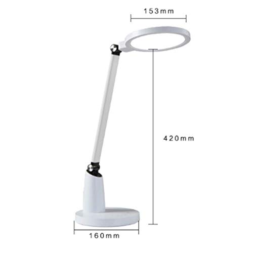 QGWZ LED Desk Lamp, Eye Protection LED, AA Grade Student Reading Room Touch Desk Book, Dimmable Office Lamp with Touch Sensor Control, Room Eye Protection Lighting, Size 40.5 cm X 24.5 cm X 19.0 cm