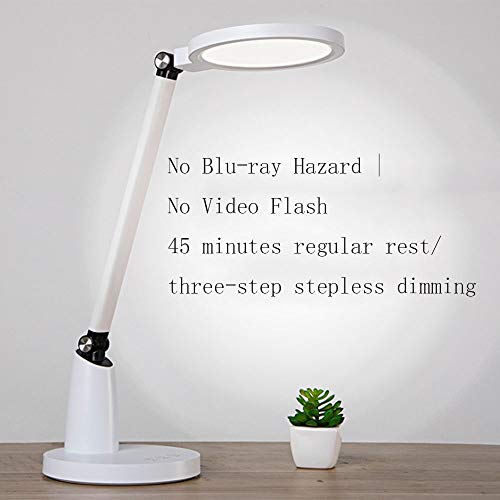 QGWZ LED Desk Lamp, Eye Protection LED, AA Grade Student Reading Room Touch Desk Book, Dimmable Office Lamp with Touch Sensor Control, Room Eye Protection Lighting, Size 40.5 cm X 24.5 cm X 19.0 cm