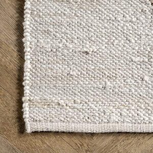 NuLOOM Pandora Diamond Jute Area Rug, 8' x 10', Ivory