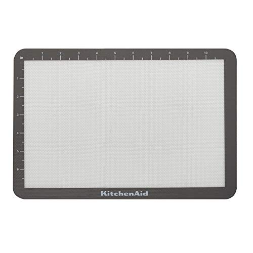 KitchenAid Silicone Baking Mat, 8x12-Inch, Gray