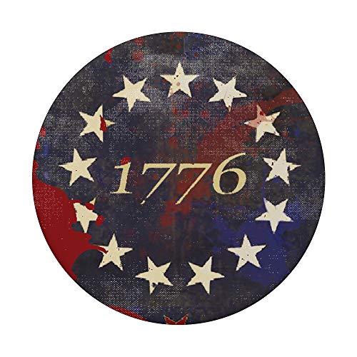 13 Star Flag Betsy Ross Distressed 1776 American Patriotic PopSockets Grip and Stand for Phones and Tablets