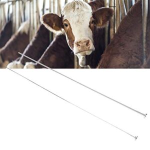 GLOGLOW Cattle Insemination Syringe, Stainless Steel Casu Type Cow Seeding Needle Fertilization Tool Farm Tools Accessory(S)