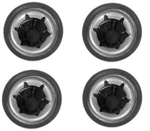 univen push nut axle cap retainer .437 (7/16") compatible with power wheels toy cars and more 4 pack