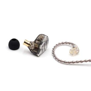 KZ ZS10 PRO 4BA+1DD HiFi in-Ear Earphone and Tripowin Zonie 3.5mm Plug QDC Cable Bundle