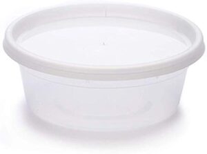 yw deli food storage containers with lids (48 count) (8oz)