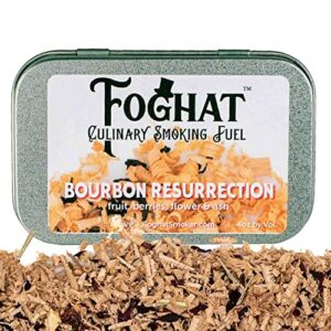 bourbon resurrection fruit, berries, flower & ash wood smoking chips for portable smoker, smoking gun, cloche or foghat smoker | foghat culinary smoking fuel | infuse whiskey, meats cheese, salt!