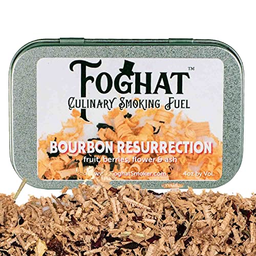 Bourbon Resurrection Fruit, Berries, Flower & Ash Wood Smoking Chips for Portable Smoker, Smoking Gun, Cloche or Foghat Smoker | Foghat Culinary Smoking Fuel | Infuse Whiskey, Meats Cheese, Salt!