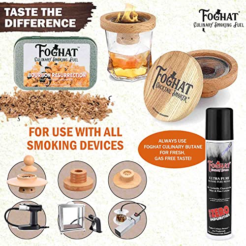 Bourbon Resurrection Fruit, Berries, Flower & Ash Wood Smoking Chips for Portable Smoker, Smoking Gun, Cloche or Foghat Smoker | Foghat Culinary Smoking Fuel | Infuse Whiskey, Meats Cheese, Salt!