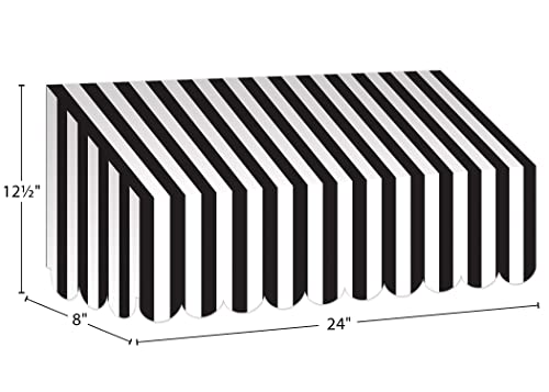 Teacher Created Resources Black & White Stripes Awning (TCR77505)