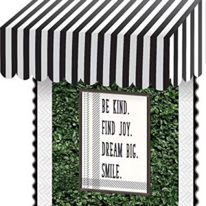 Teacher Created Resources Black & White Stripes Awning (TCR77505)