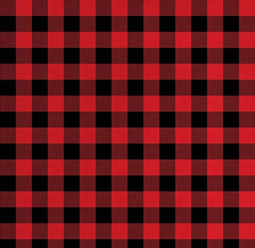 Barcelonetta | Cotton Flannel Fabric | 100% Cotton | 60 Inch Wide | Face Mask, Quilting, Blanket, Sewing, PJ, Shirt | Cloth, Solid (Buffalo Plaid, 2 Yard)