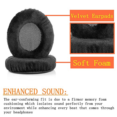 YunYiYi Replacement Earpad Cups Cushions Compatible with kotion Each G2000 G2200 Headset Earmuffs Covers (Velvet)