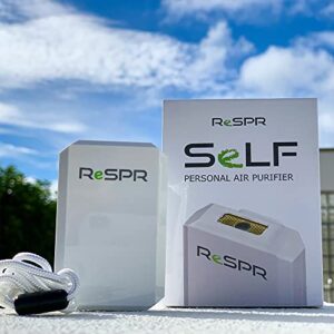 ReSPR SeLF Wearable Personal Ionizer Air Purifier for Indoor and Outdoor Use- Rechargeable, Proprietary Ionizing Technology - Includes Necklace Lanyard