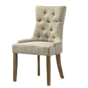 acme furniture yotam side chair, beige