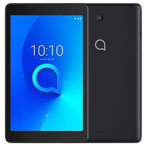 alcatel 3t 8 9032t (32gb, 2gb) 8.0" cellular tablet with calling, 4080mah battery, face unlock, android 10, gps, us 4g lte gsm unlocked (t-mobile, at&t, metro, straight talk) (black)