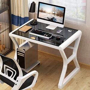 Home Office Desks Desktop computer desk, home, bedroom, study desk, gaming gaming table, tempered glass computer desk, economical, writing desk table, simple study desk, computer desk, simple writing