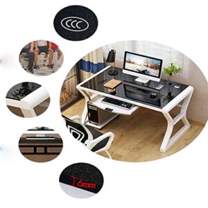 Home Office Desks Desktop computer desk, home, bedroom, study desk, gaming gaming table, tempered glass computer desk, economical, writing desk table, simple study desk, computer desk, simple writing