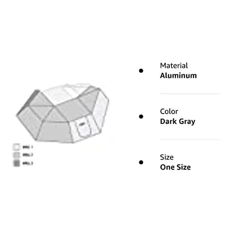 Overland Vehicle Systems OVS 18149909 Nomadic Awning 270 - Side Wall 3 - Dark Gray with Storage Bag - Passenger, One Size