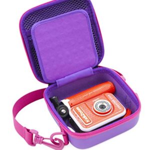 CASEMATIX Toy Camera Travel Case Compatible with VTech KidiZoom Creator Cam Video Camera and Accessories for Cams, Includes Purple Case Only